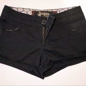 Black comfortable jean short shorts